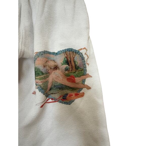 (XS) NWOT $105 Boy's Lie Straight Flush Sweatpants White - Picture 8 of 8